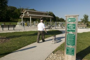 Whalon Lake Dog Park in Naperville, Illinois  